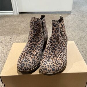 Lucky Brand Leopard Print Ankle Booties